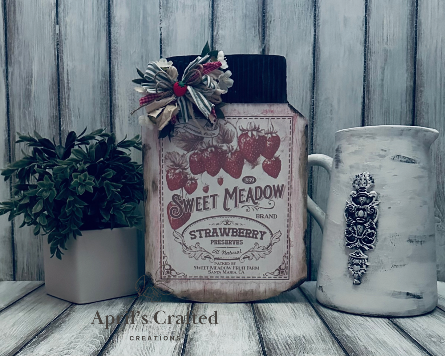 Large Chunky Mason Jar