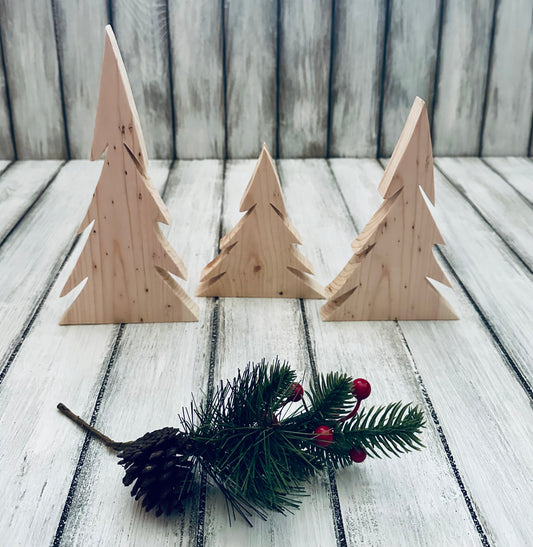 Wonky Chunky Christmas Tree Set