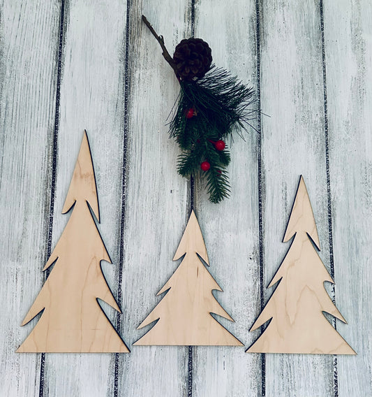 Thin Wonky Christmas Tree Set